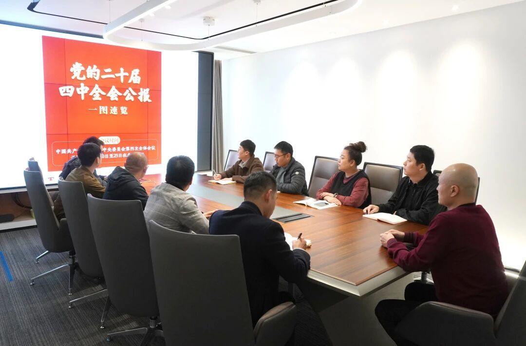 凝心聚力 团结奋进｜公司召开专题会议学习贯彻党的二十届四中全会精神