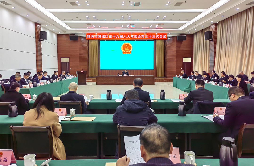 公司领导参加潍城区十九届人大常委会第三十三次会议